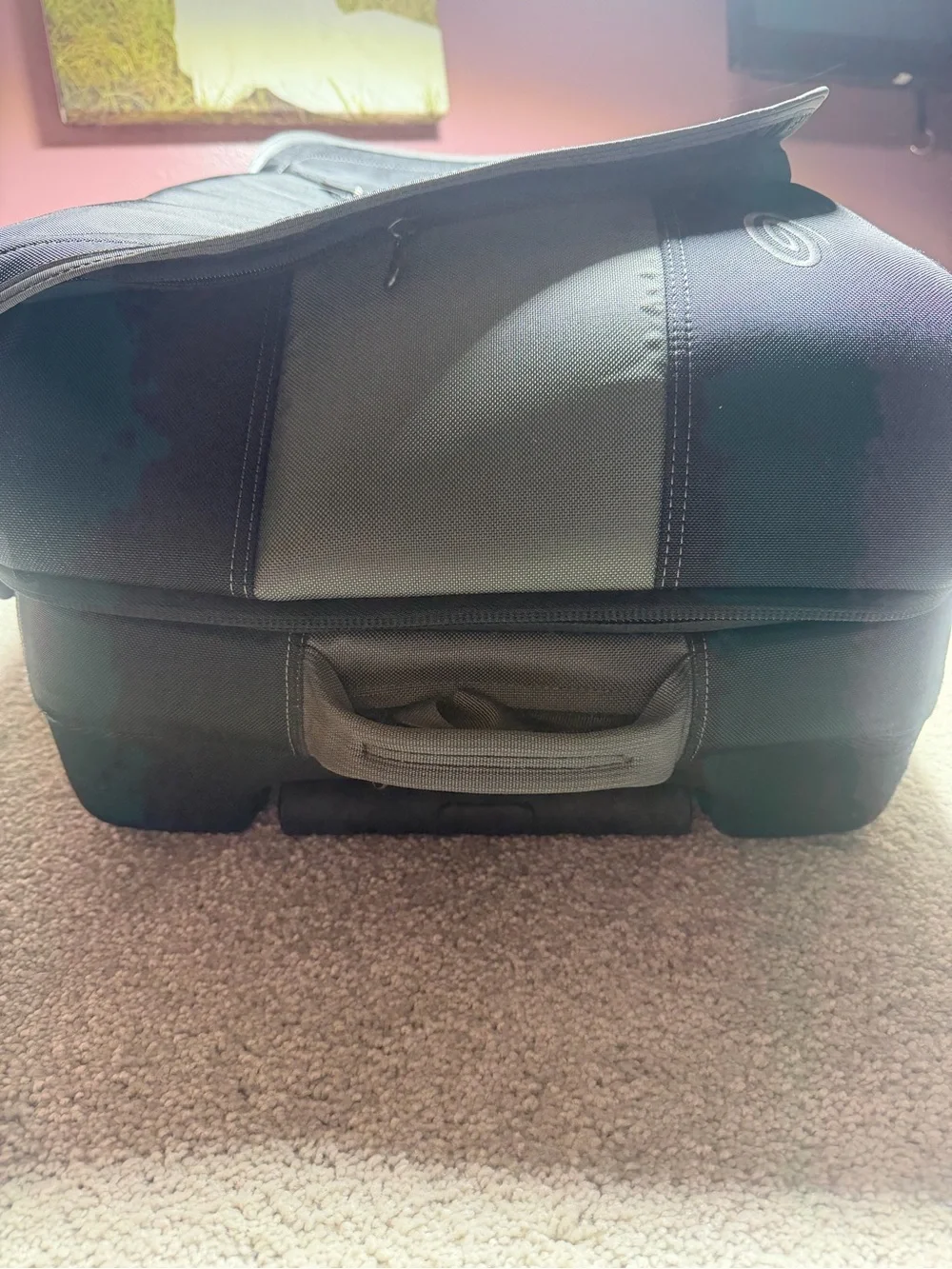 Timbuk2 Copilot Luggage Roller 2-Wheel Rolling Suitcase Carry On Black Grey